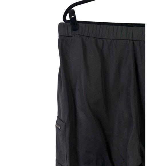 Banana Republic Women's Black Lyocell Jogger Pants Elastic Waist Pull On Size XL - Picture 8 of 11